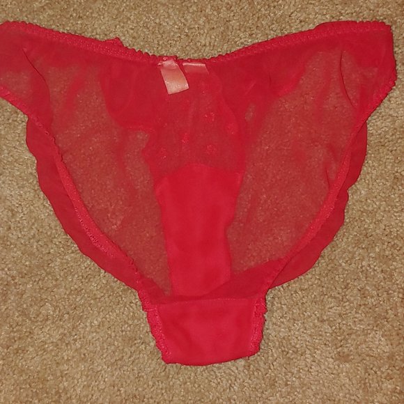 Gold Label VTG Victoria's Secret Red Panties L - Picture 4 of 6